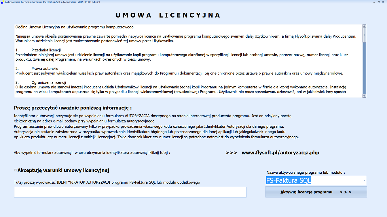 Aktywacja licencji