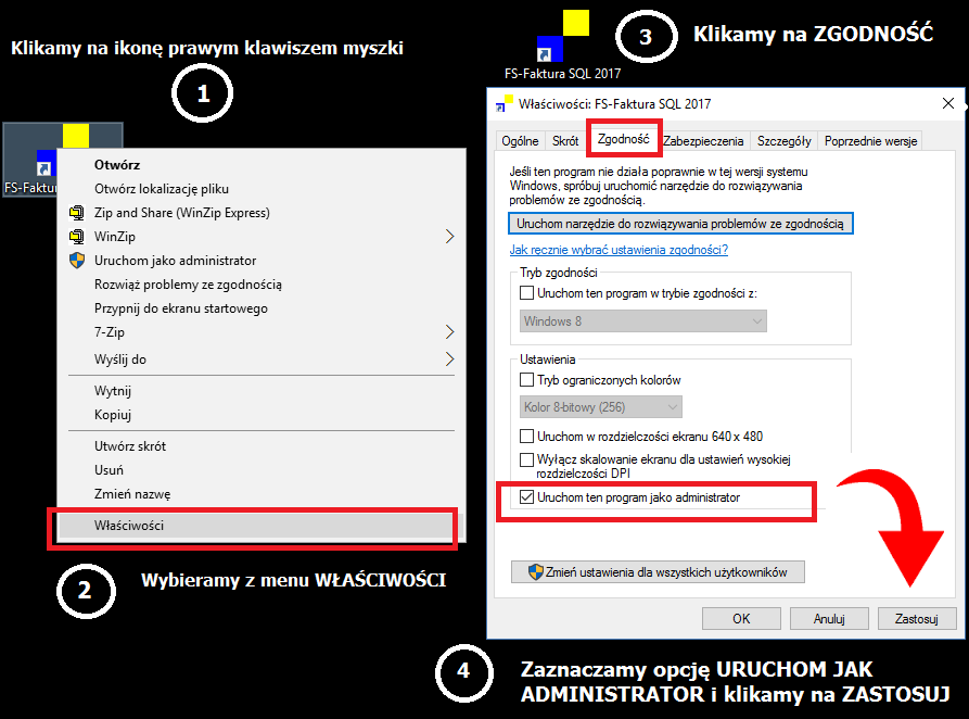 W��czenie uprawnie� administratora