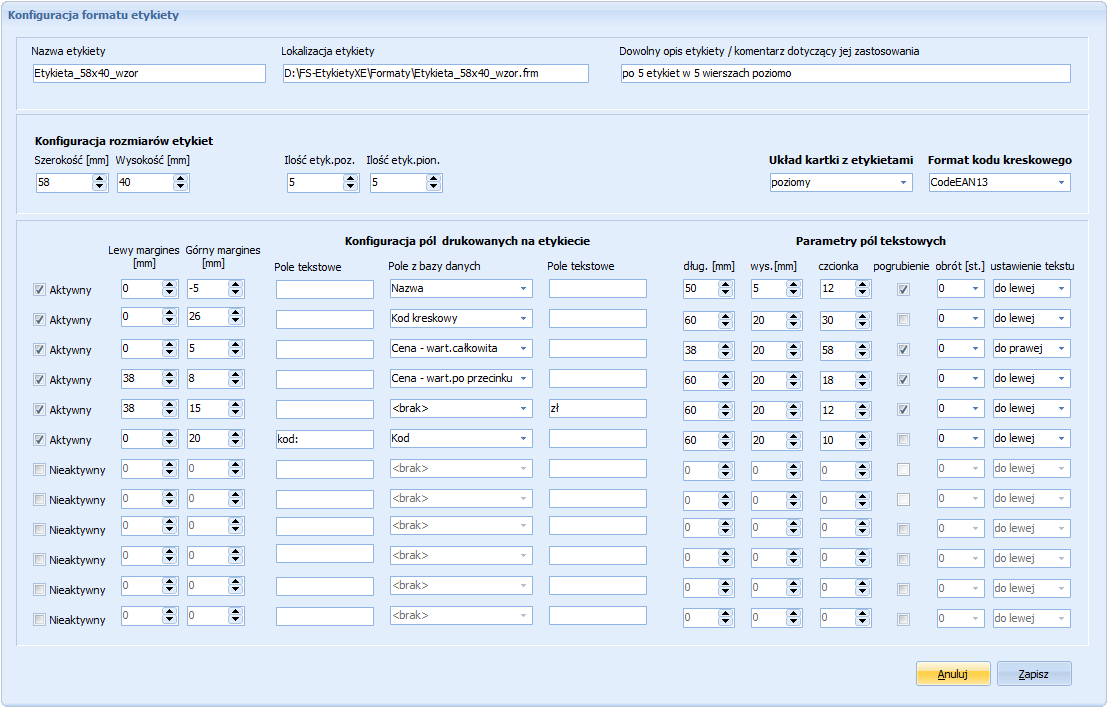 FS-Etykiety SQL