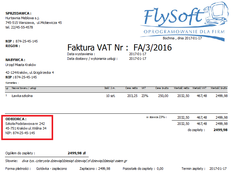 FS-Faktura SQL