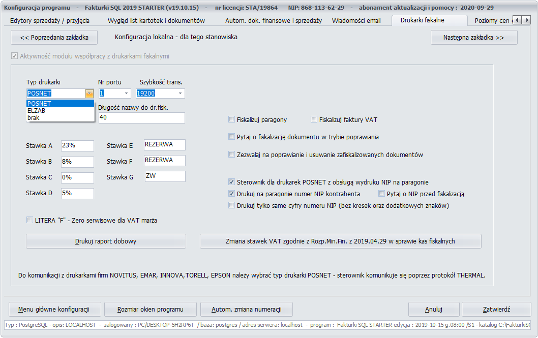Fakturki SQL