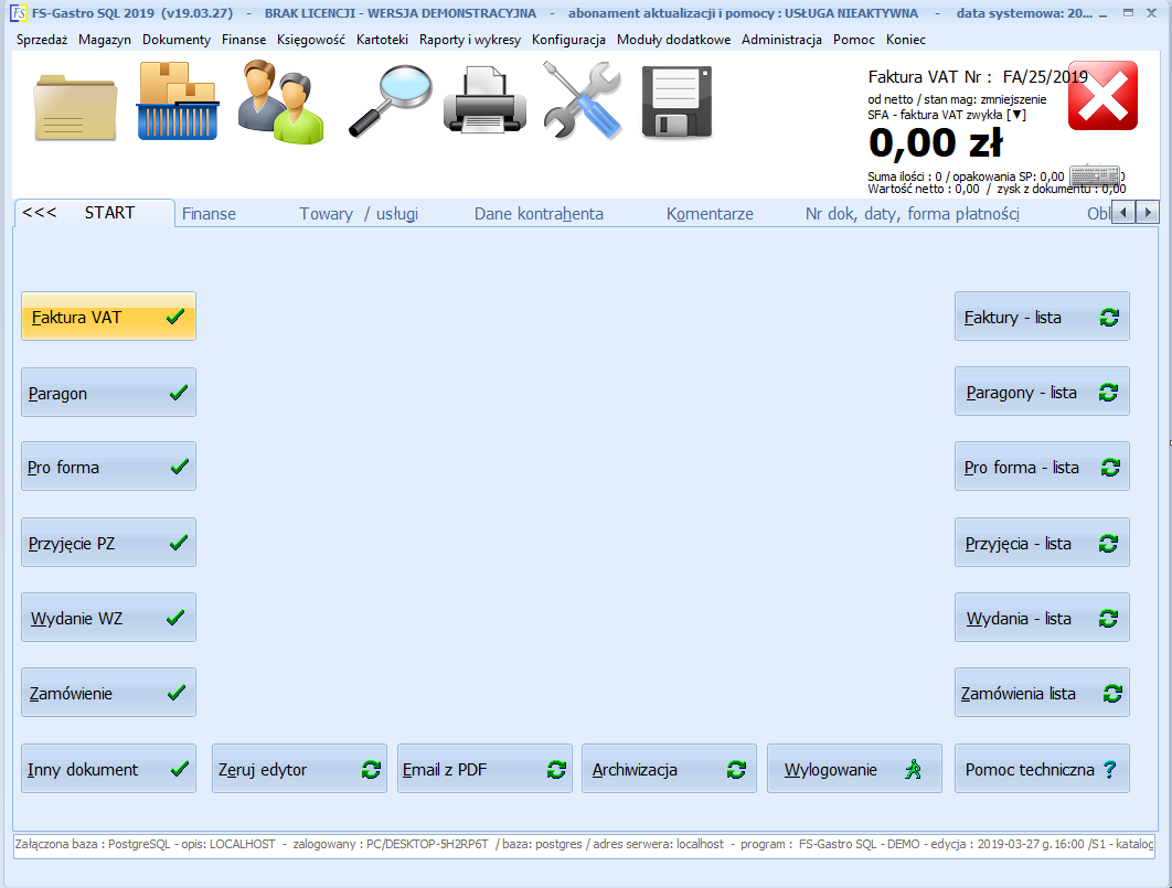 FS-Gastro SQL