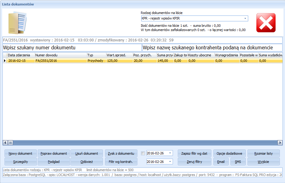 FS-Ksiga SQL