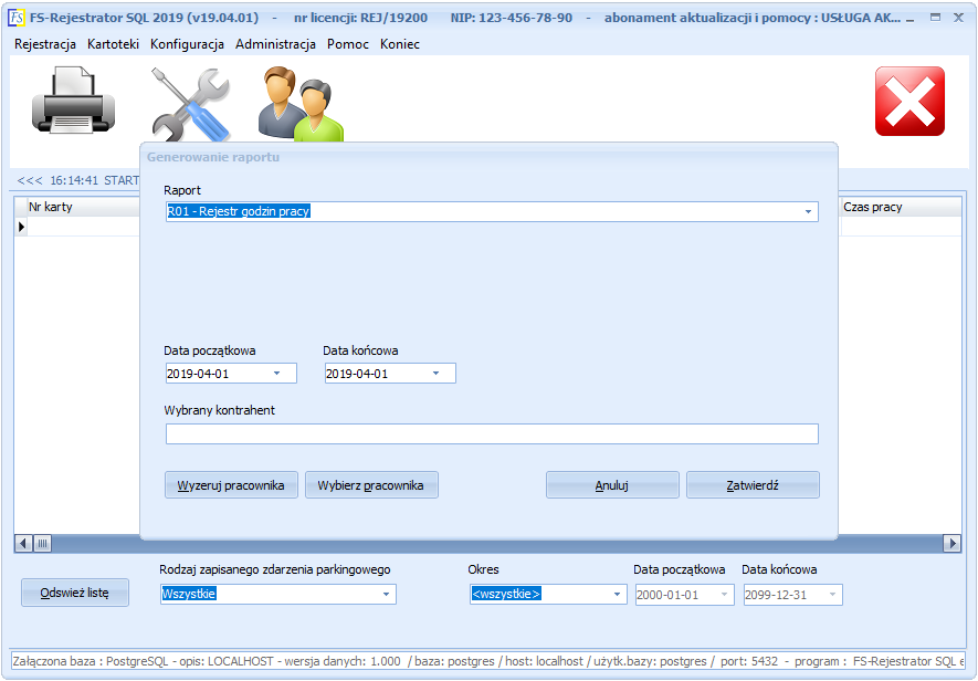 FS-Rejestrator SQL