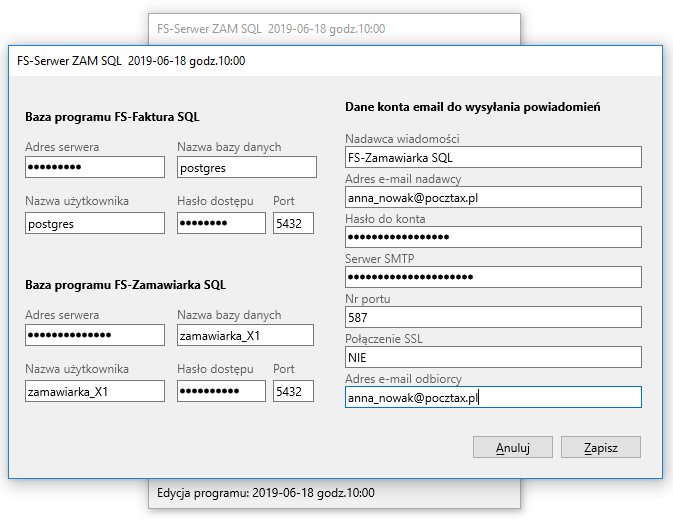 FS-Serwer ZAM SQL