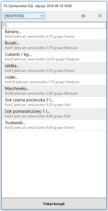 FS-Serwer ZAM SQL