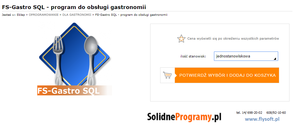 FS-Gastro SQL, FlySoft, SolidneProgramy