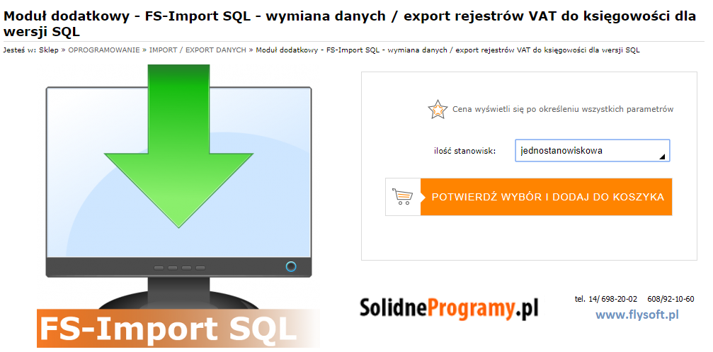 FS-Import SQL, FlySoft, SolidneProgramy